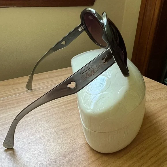 Coach Gracie Sunglasses in Purple (poppy collection) w Hardshell Case! - Picture 11 of 15